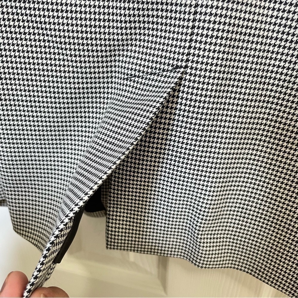 Lauren Ralph Lauren Houndstooth black and white Blazer 10 - Picture 7 of 13